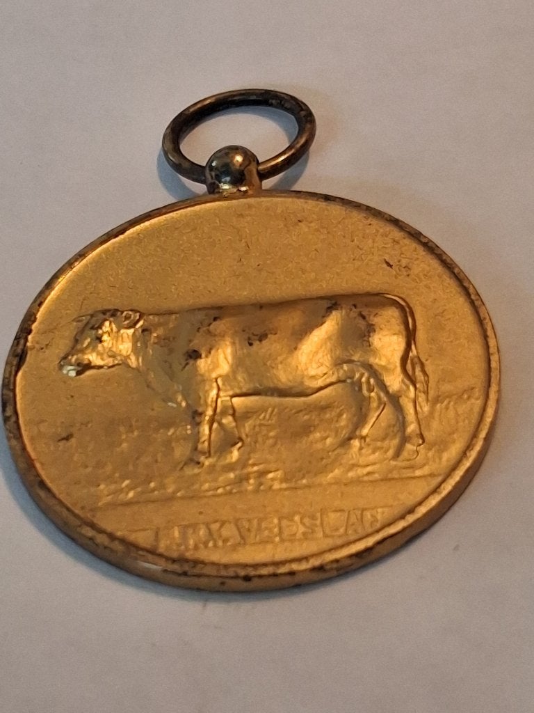 Te koop: Bronzen medaille Nederlands Rundvee Syndicaat, Postzegels en Munten, Penningen en Medailles, Ophalen, Brons, Nederland