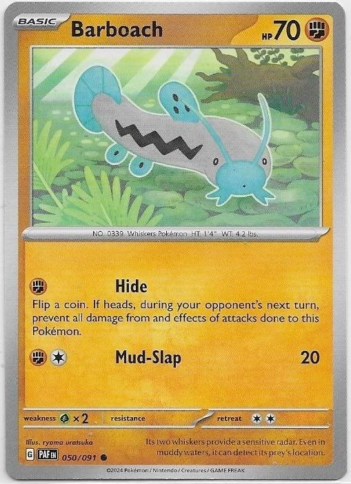 Paldean Fates,  Barboach [common] 50/91, Verzenden, Nieuw, Losse kaart