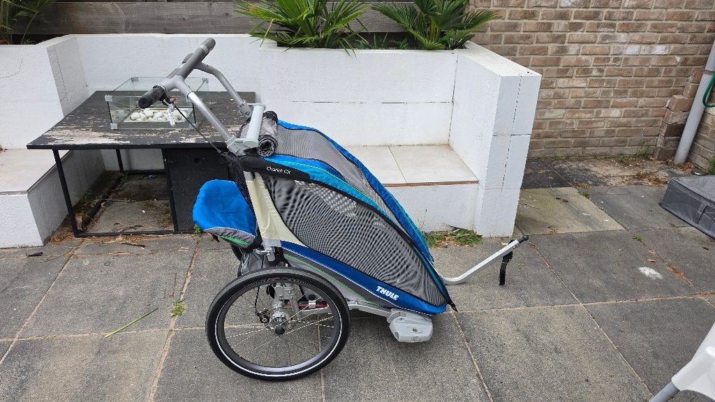 Thule Chariot CX1 Fietskar, Erg netjes!!, Fietsen en Brommers, Opvouwbaar, 20 tot 40 kg, Ophalen of Verzenden, Zo goed als nieuw