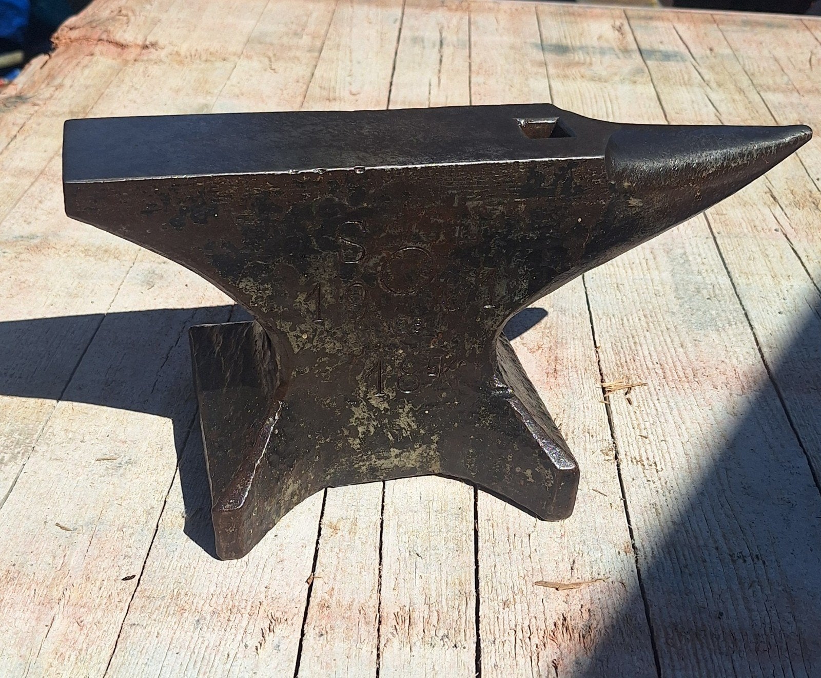 Antiek Aambeeld S&H 18,5 kg uit 1901, Antiek en Kunst, Ophalen of Verzenden
