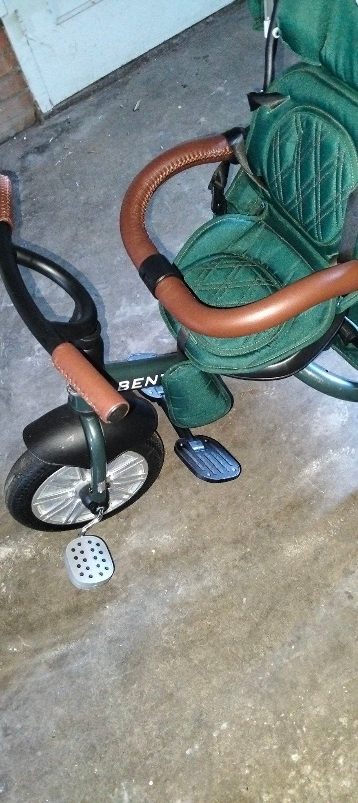 Bentley 6-in-1 Driewieler Groen - Zo goed als nieuw, Kinderen en Baby's, Overige merken, Zo goed als nieuw, Combiwagen, Verstelbare duwstang