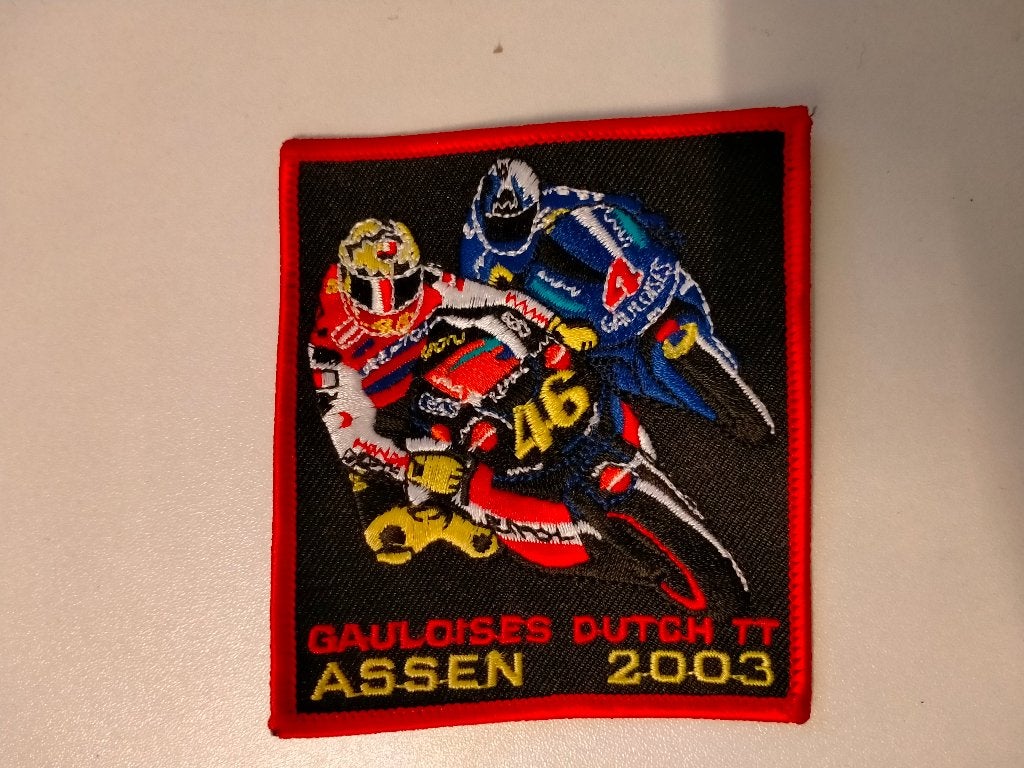Gauloises Dutch TT Assen 2003 motor race cross patch embleem, Verzenden, Nieuw, Auto's