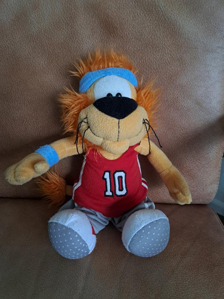 Loeki de Leeuw knuffel sporttenue reclame STER Asjemenou, Verzamelen, Merken en Reclamevoorwerpen, Ophalen of Verzenden, Gebruikt