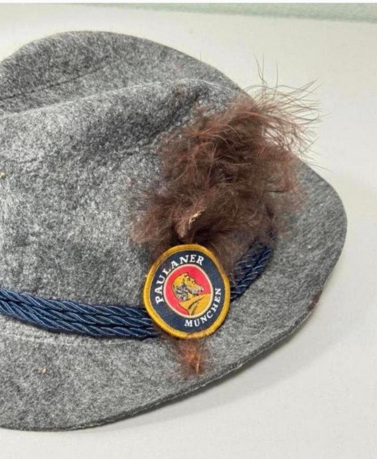 Paulaner Munchen Beer Fest Hat duits bier-feest Hoed vintage, Hoed, Ophalen of Verzenden, Zo goed als nieuw, H