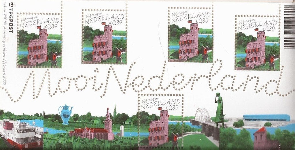 Postzegelvelletje Mooi Nederland Nijmegen Postfris Prachtig, Ophalen of Verzenden, Na 1940, Postfris