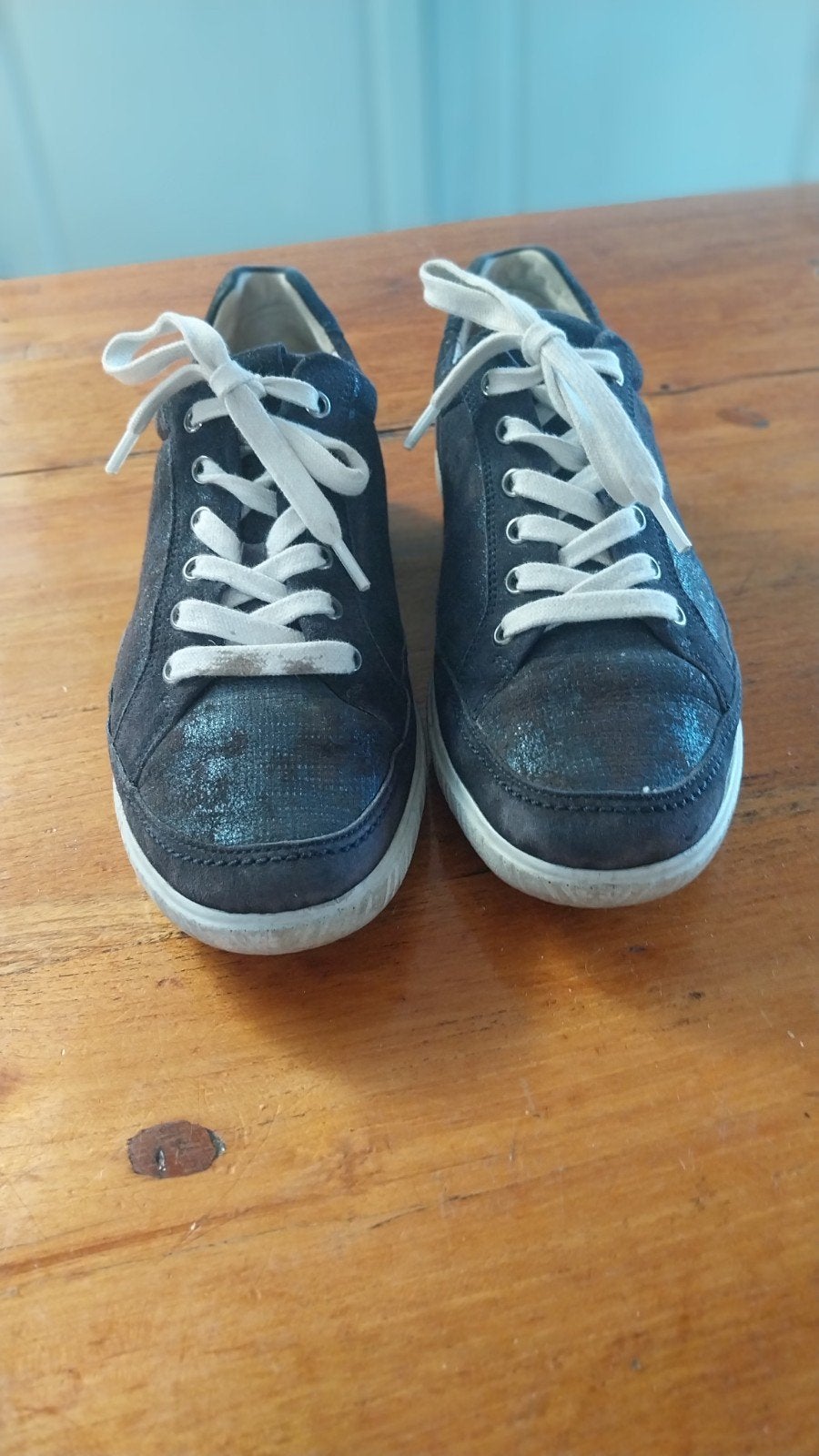 Gabor zwart glimmende sneaker, maat 42.
Lengte binnenzool 28, Ophalen of Verzenden, Zo goed als nieuw, Zwart, Sneakers of Gympen