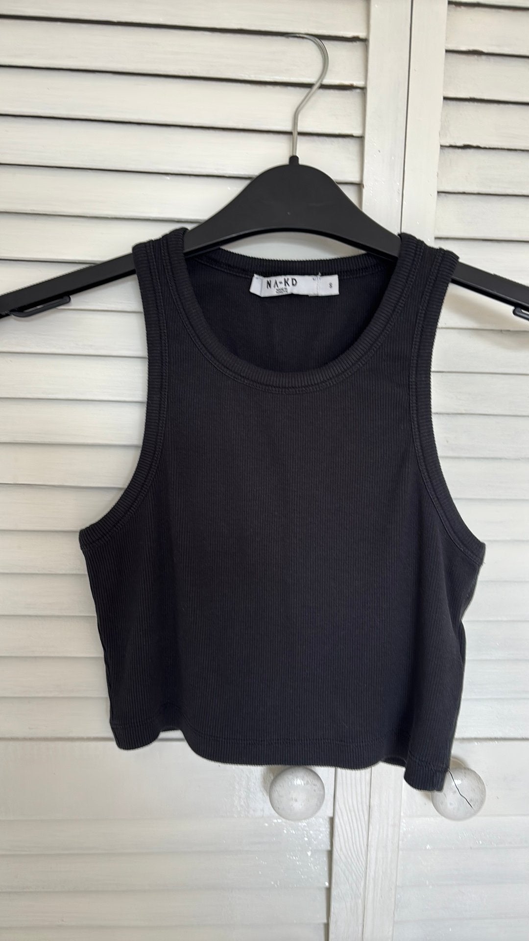 NA-KD top zwart maat S, Kleding | Dames, Ophalen of Verzenden, Zo goed als nieuw, Zwart