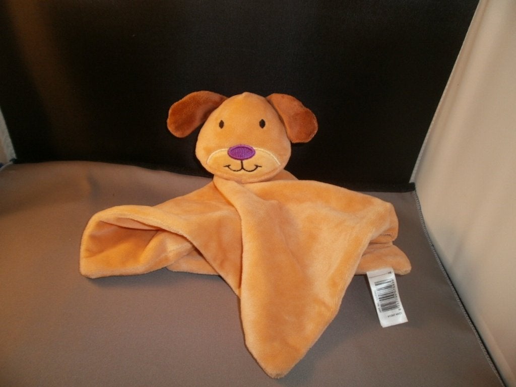 Oeko tex hond doekje bruin oranje velours en paars gestikte, Overige merken, Nieuw, Wasbaar, Middelgroot (20 tot 80 cm)