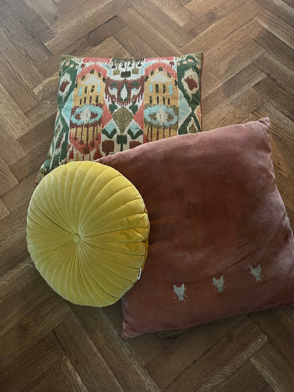 Set van 3 Sissy-Boy sierkussens, Overige merken, Meerkleurig, Inclusief binnenkussen, Ophalen of Verzenden