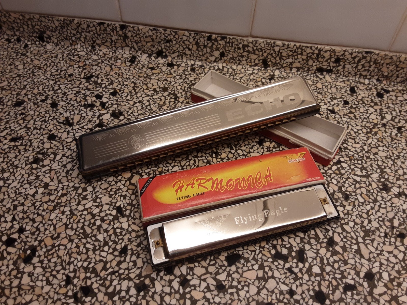 2 mondharmonicas, Muziek en Instrumenten, Ophalen, Zo goed als nieuw