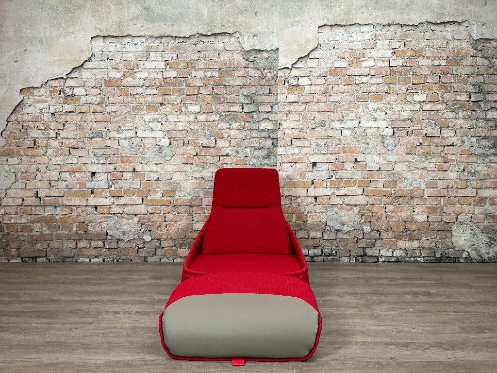 Coalesse Hosu – Rood | Patricia Urquiola, Ophalen, Design, 75 tot 100 cm, Zo goed als nieuw