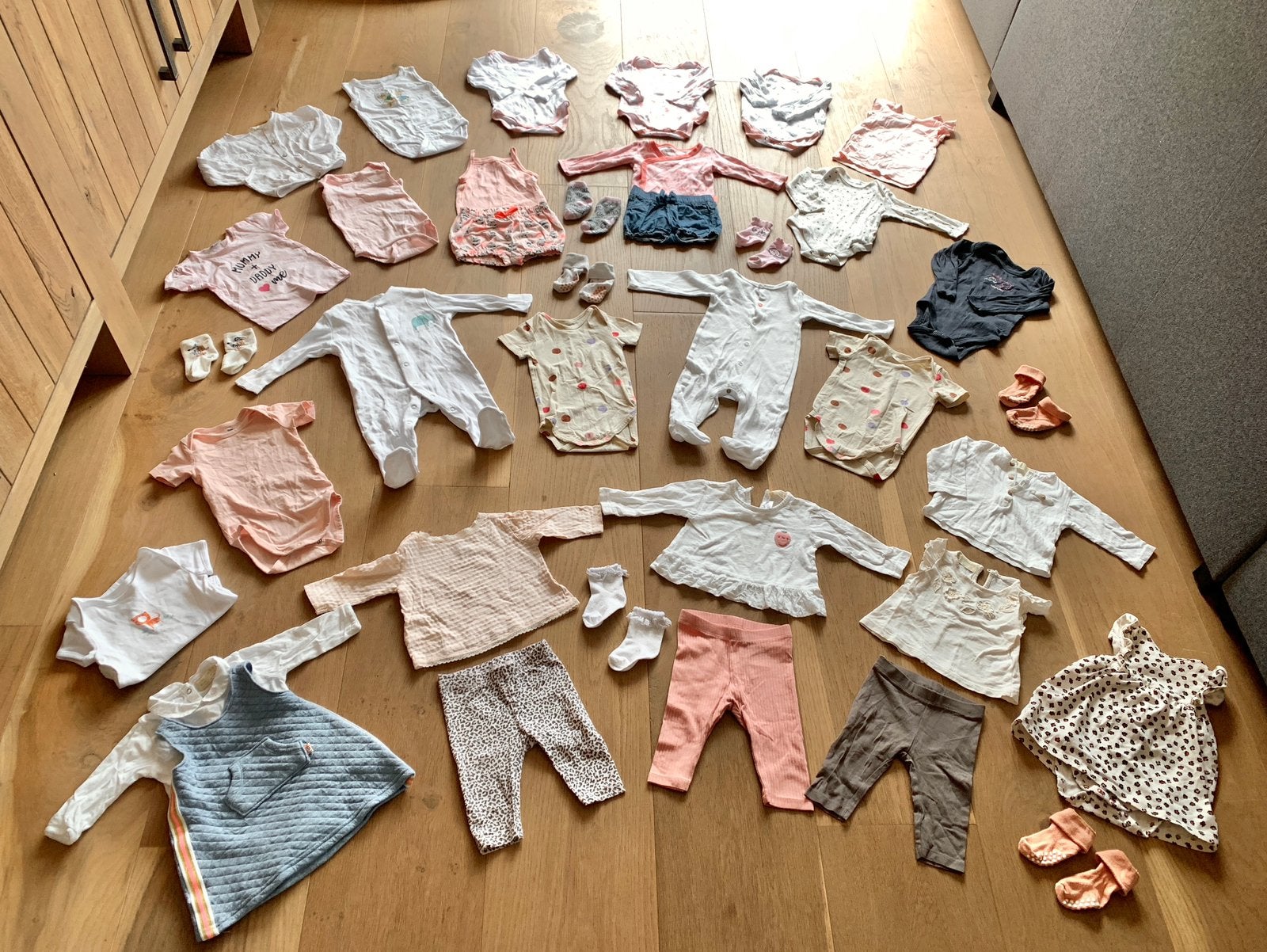 🌸 Leuk groot babykleding pakket meisje zomer maat 62 ☀️🌸, Ophalen of Verzenden, Zo goed als nieuw, Meisje, Setje