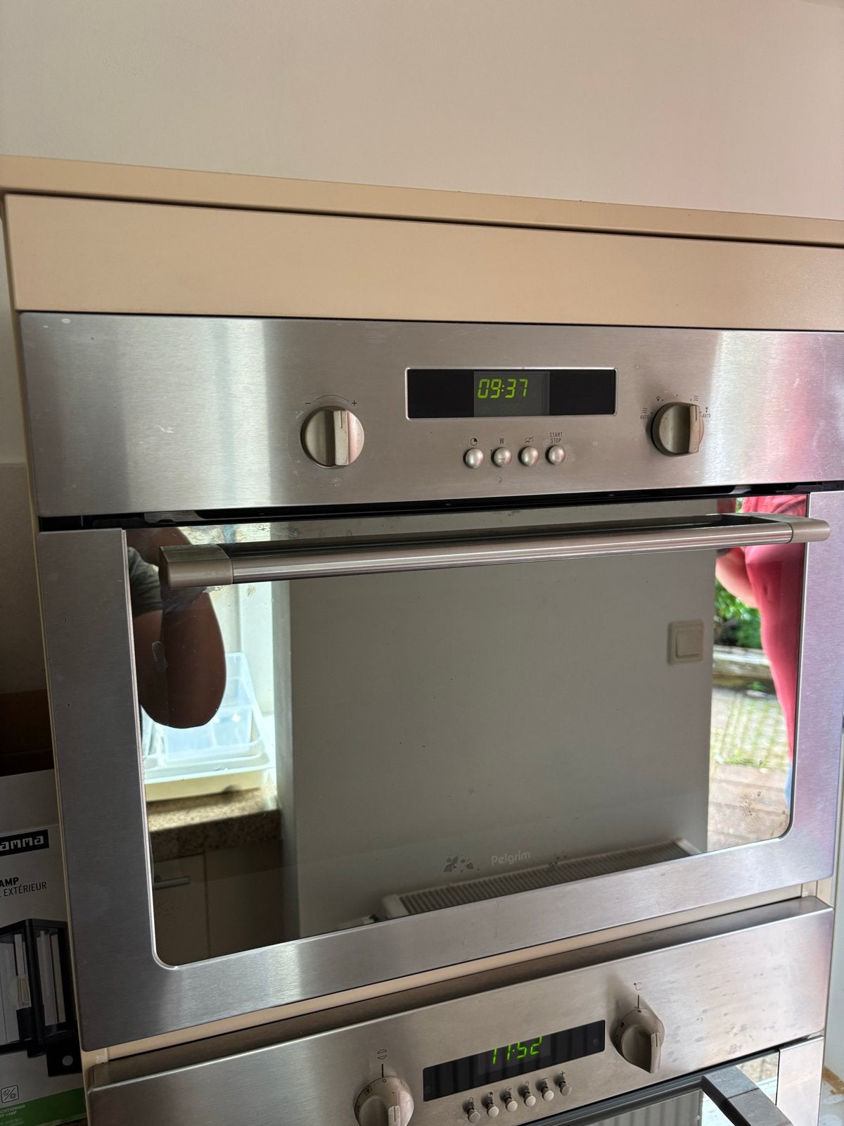 Pelgrim Inbouw Magnetron - RVS, Ophalen, Gebruikt, 60 cm of meer, Magnetron
