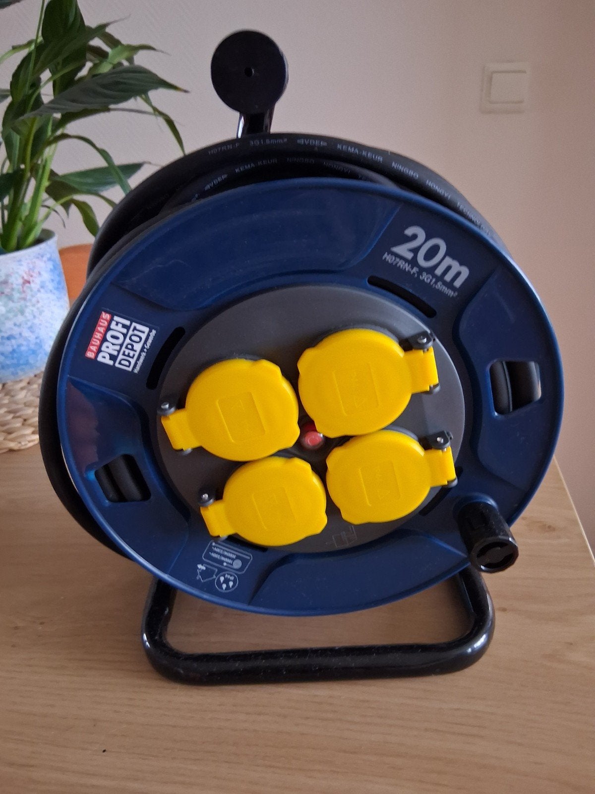 BAUHAUS KABELHASPEL 20 METER NIEUW, Ophalen, Nieuw, Overige merken, Kabel of Snoer