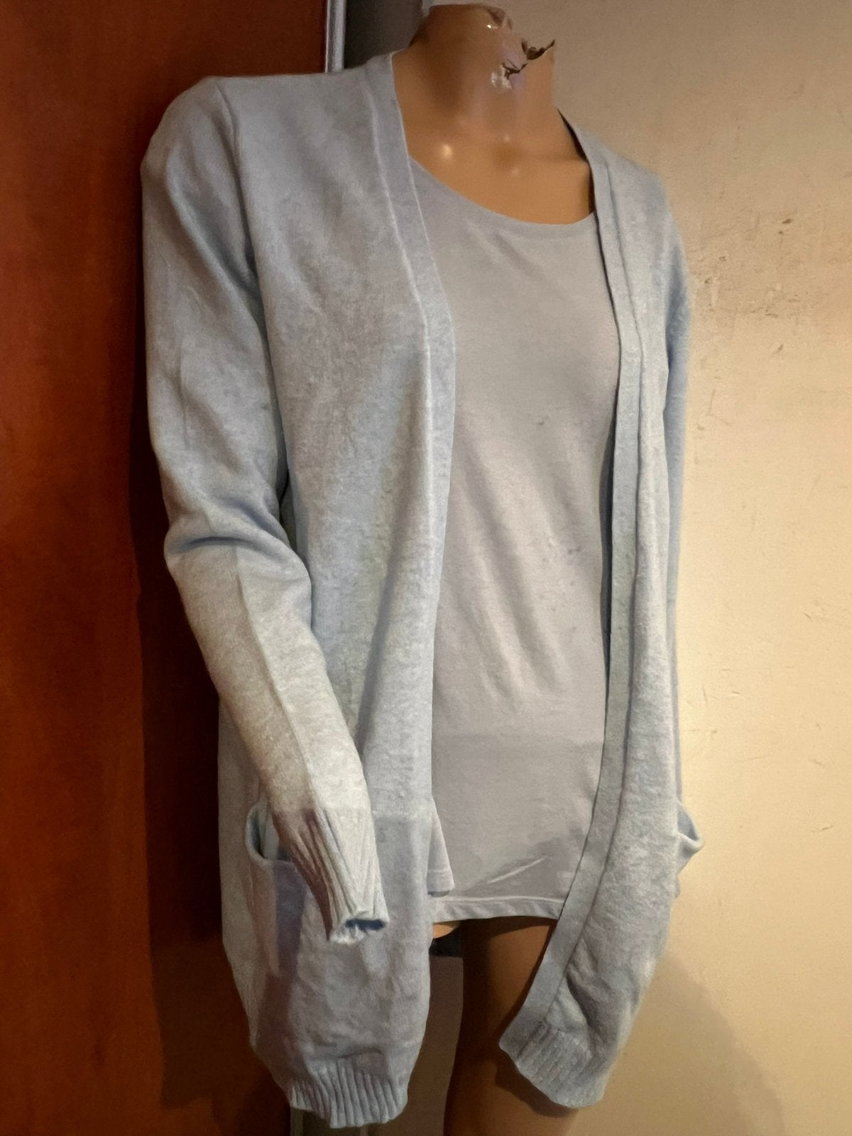 VILA twinset vest en shirt maat L  origineel zgan, G, Blauw, Ophalen of Verzenden, Zo goed als nieuw