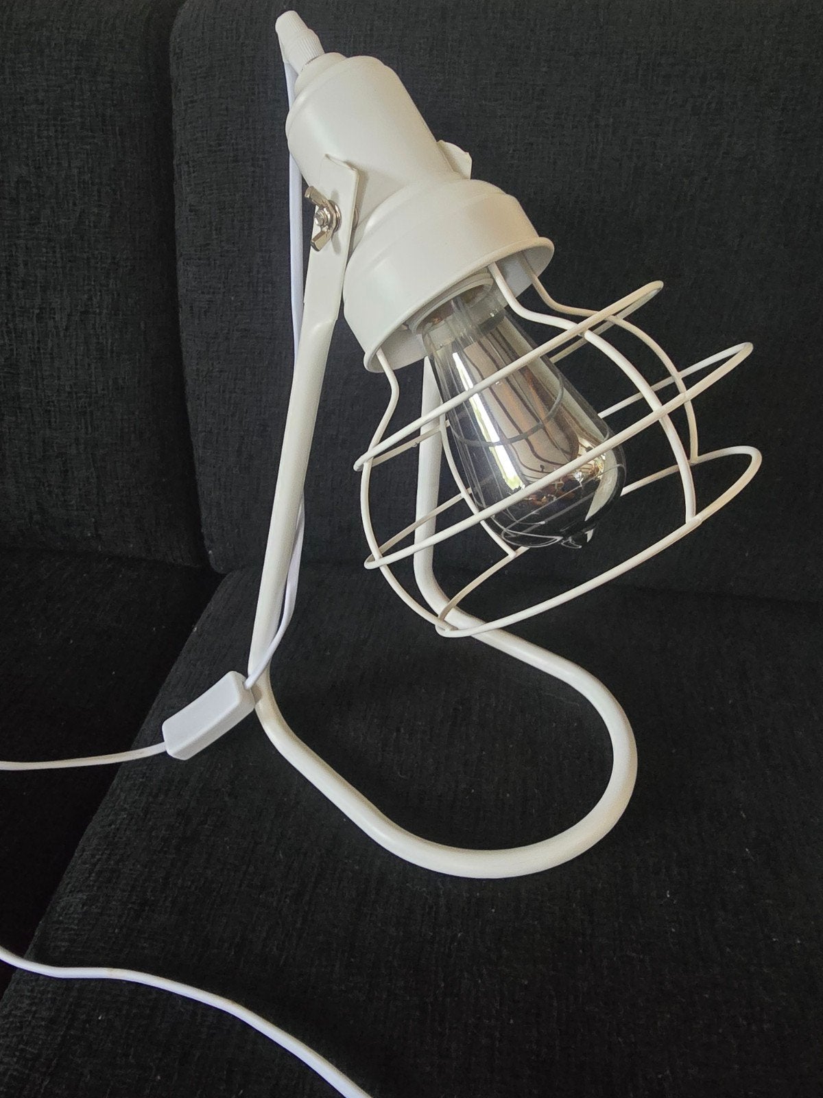 Witte industriële tafellamp en E27 fitting DOOS D, Ophalen of Verzenden, Zo goed als nieuw