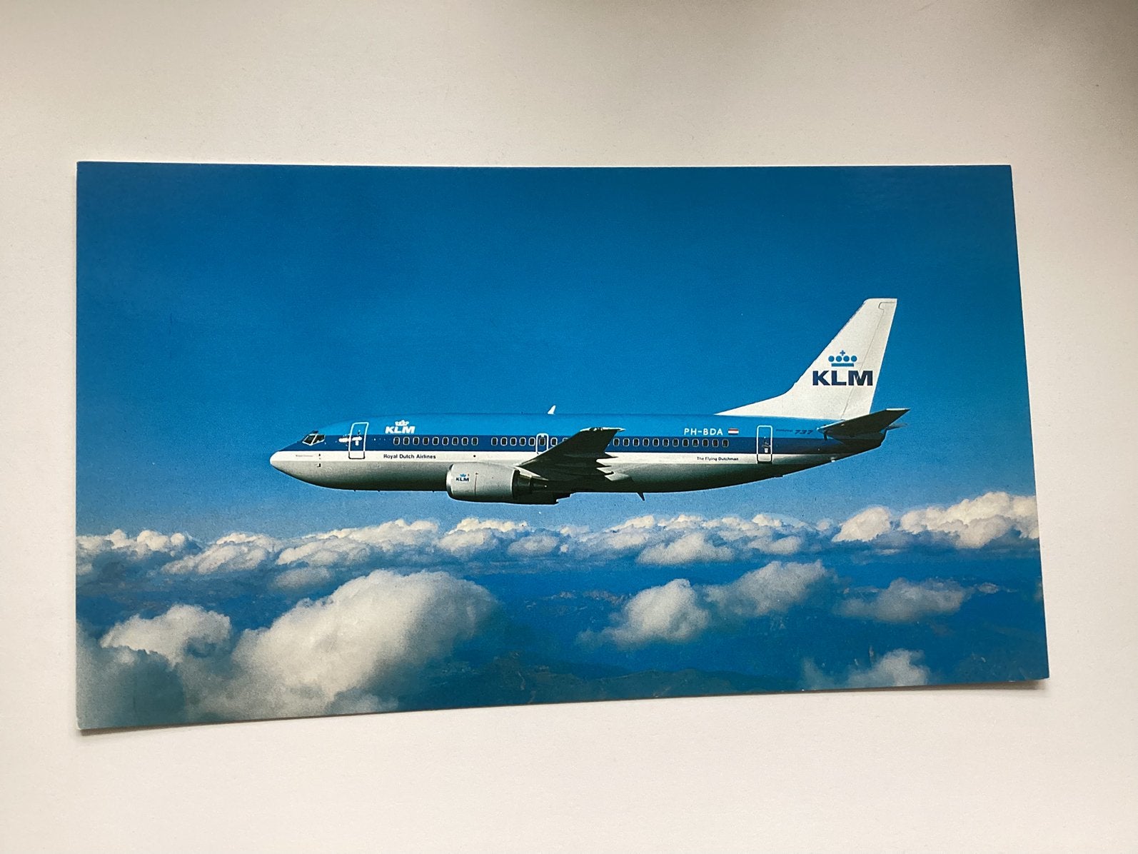 KLM Boeing 737-300 Ansichtkaart - Ongelopen, Ophalen of Verzenden, 1980 tot heden, Ongelopen