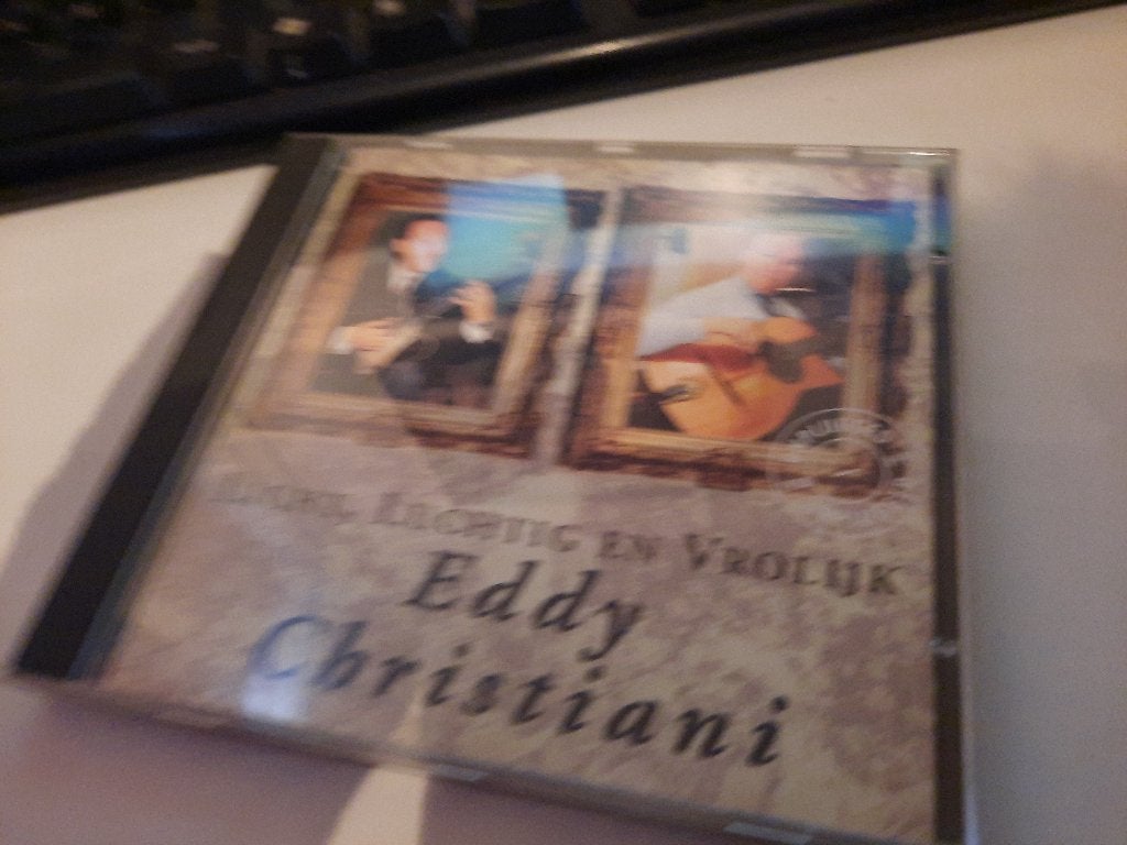 CD Eddy Christiani – Licht, Luchtig En Vrolijk, Ophalen, Zo goed als nieuw, Levenslied of Smartlap