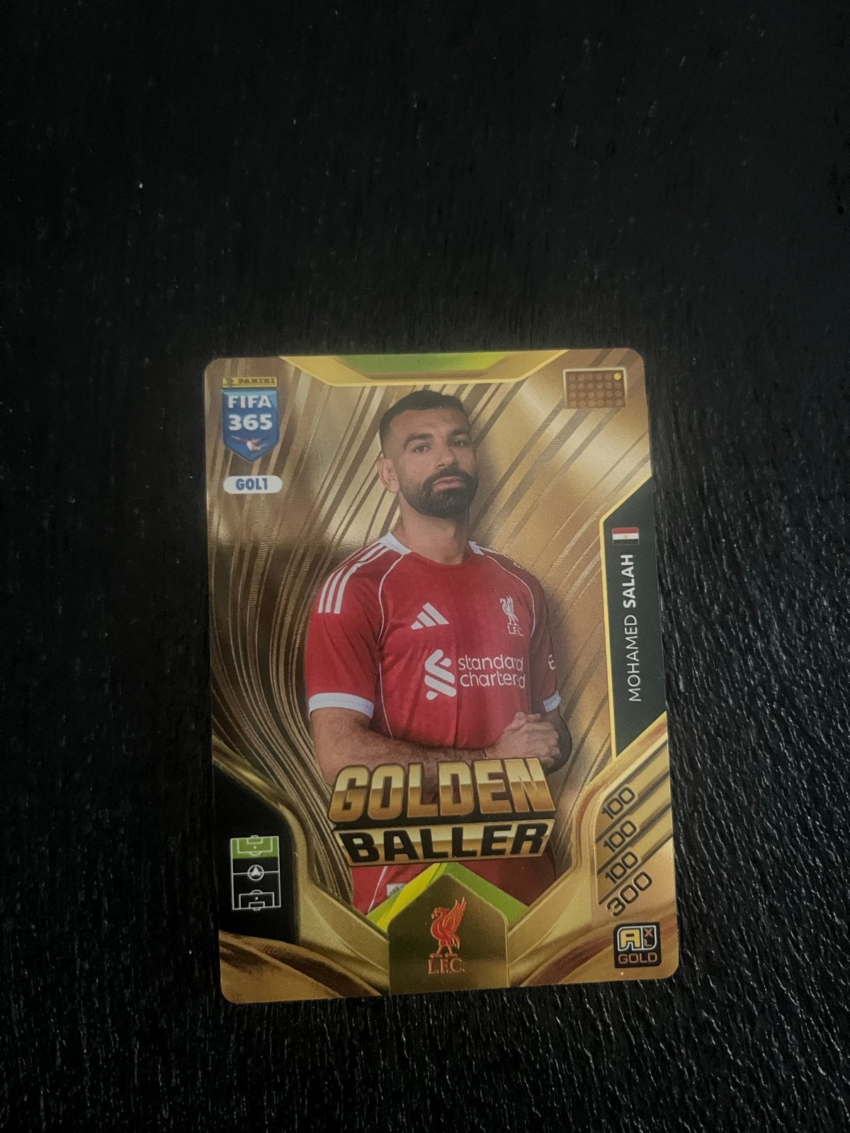 FIFA 365 Adrenalyn XL 2026 Mohamed Salah Golden Baller, Ophalen of Verzenden, Nieuw, Buitenlandse clubs, Spelerskaart