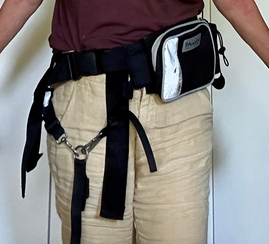Luxe heupgordel met tasje, Ophalen of Verzenden, Gebruikt, Hondenriem-accessoire