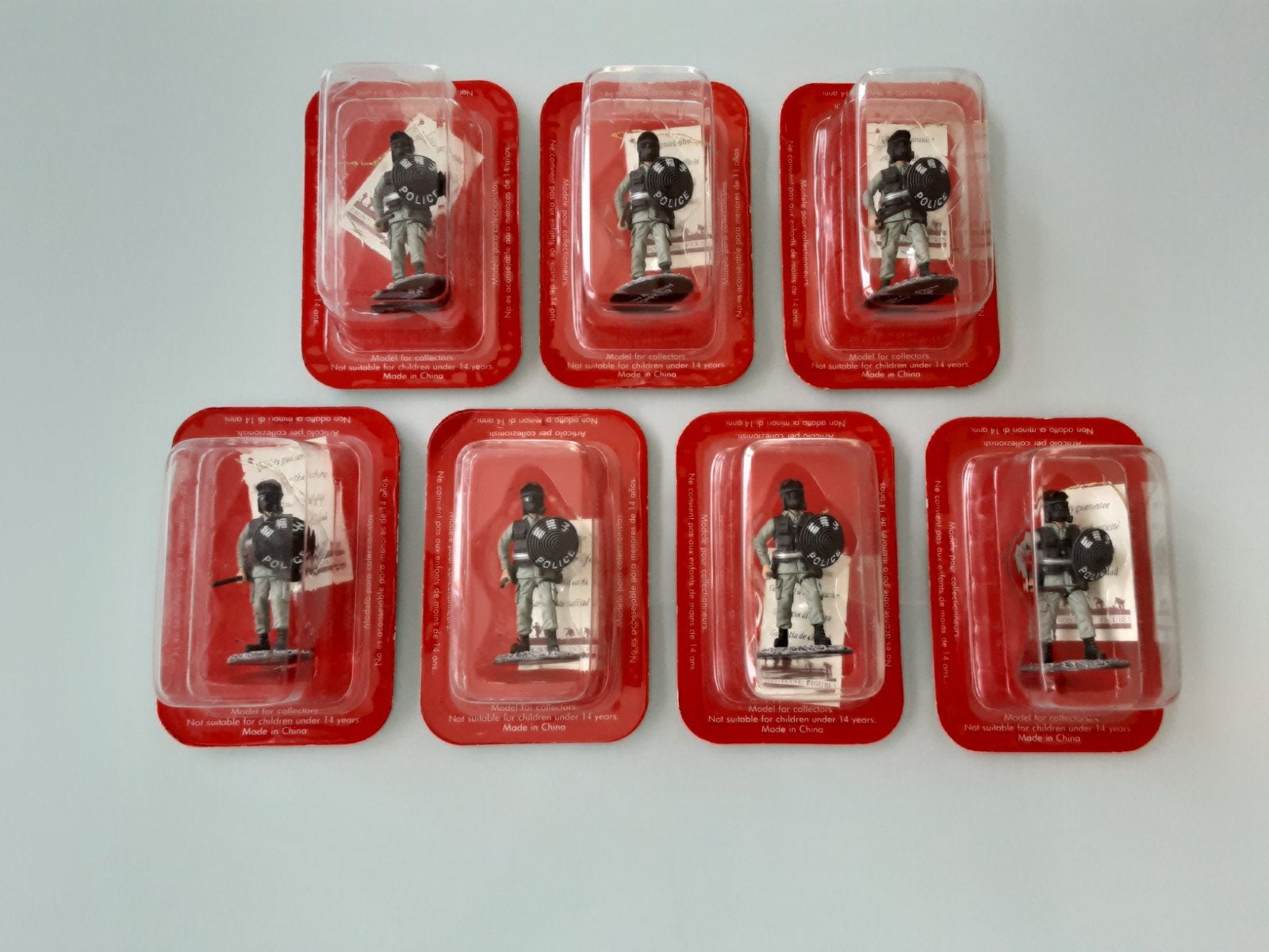 Set van 7 Hong Kong Politie Riot Squad figuren DeAgostini., Ophalen of Verzenden, Nieuw