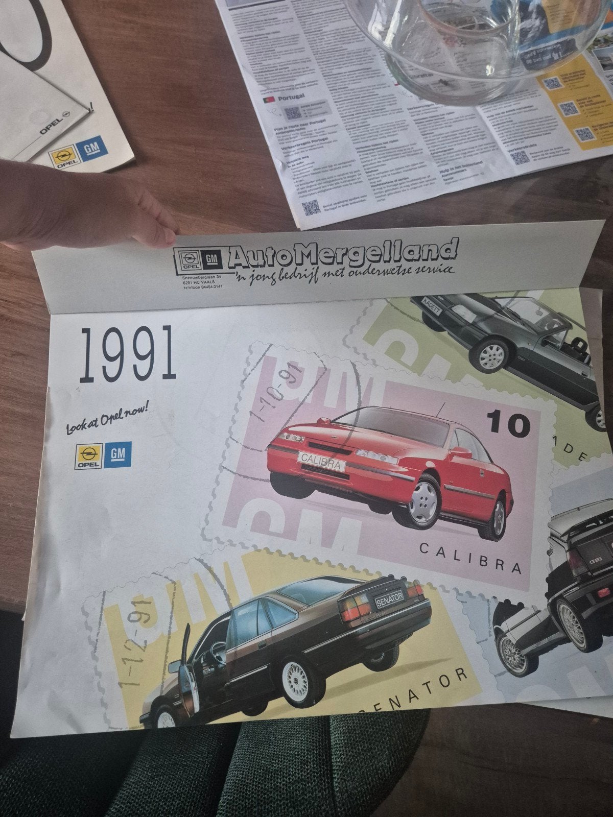 Opel Kalender 1991 - Auto Mergelland, Ophalen of Verzenden, Zo goed als nieuw, Opel