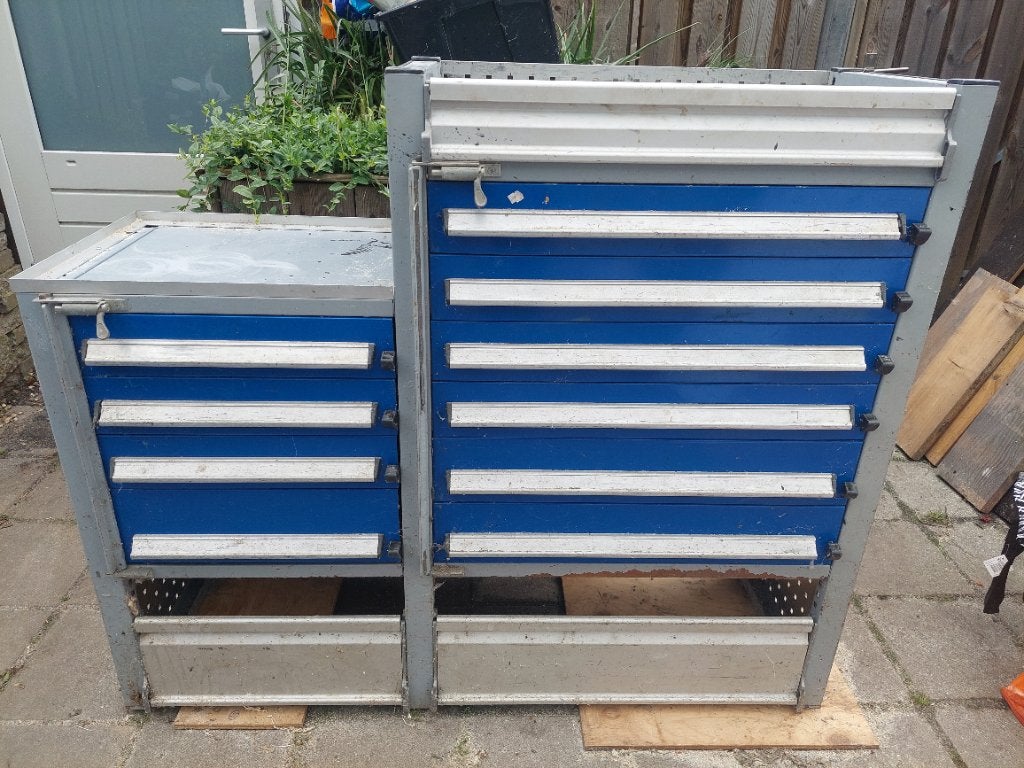 inbouw kast bedrijfswagen, Ophalen, Gebruikt