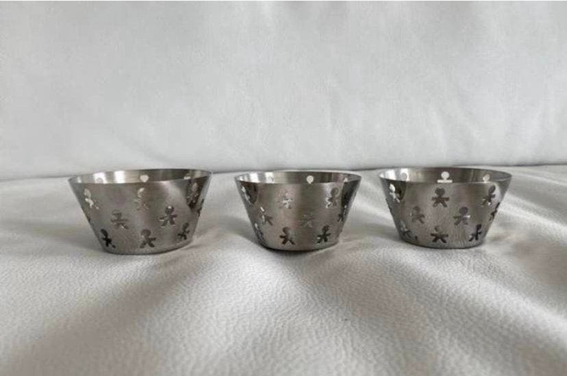 Waxinelichthouders Alessi Girotondo KingKongRVS 13 stuks, Huis en Inrichting, Ophalen of Verzenden, Zilver