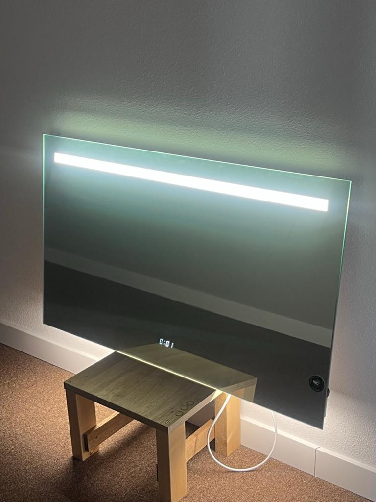Hipp Design LED Spiegel met Verwarming  NIEUW, Ophalen, Overige typen, Nieuw, 50 tot 100 cm