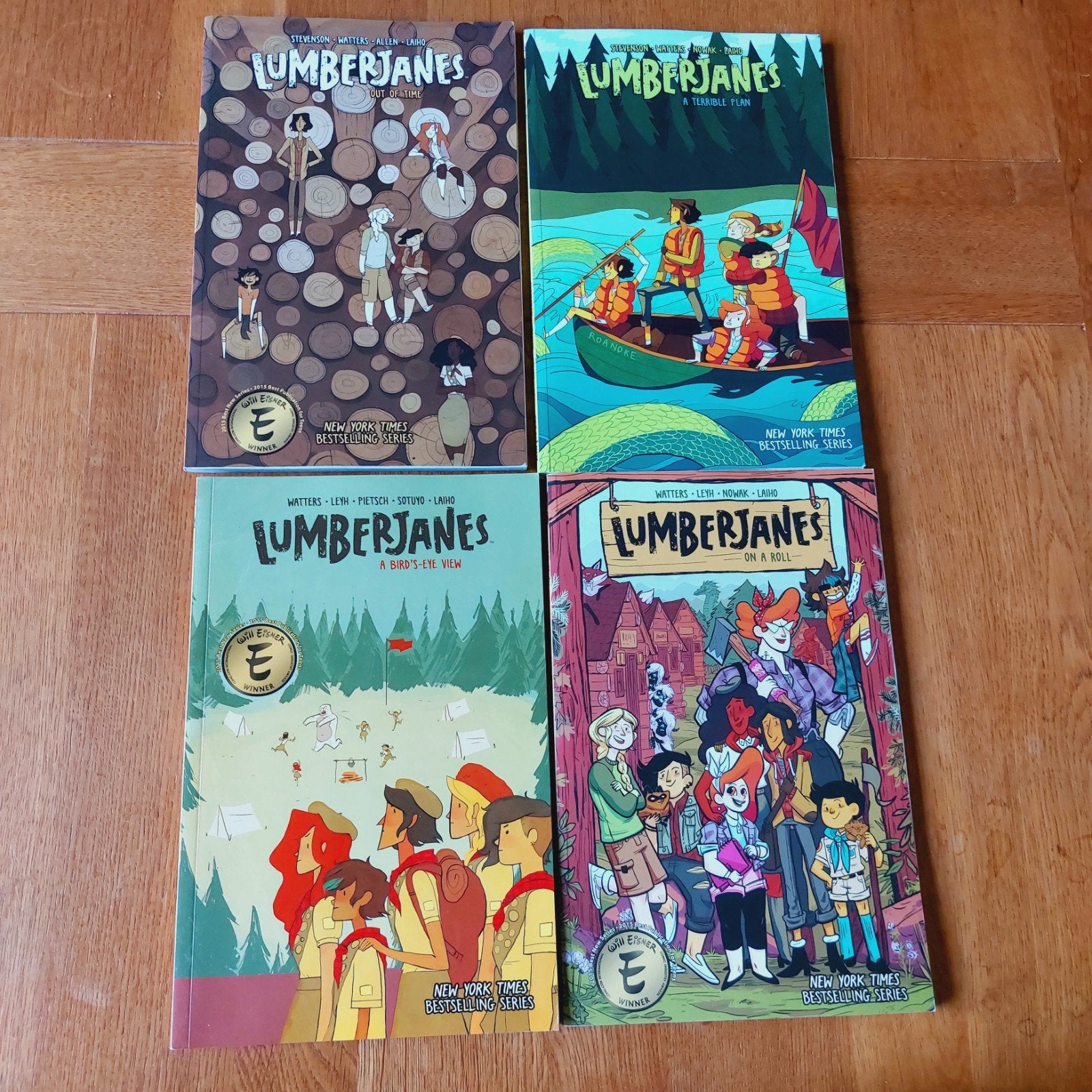 Lumberjanes Graphic Novels - Nrs. 3, 4, 7, 9, Boeken, Meerdere stripboeken, Ophalen of Verzenden, Gelezen, Shannon Watters, Grace Ellis, Noelle Stevenson, Kat Leyh
