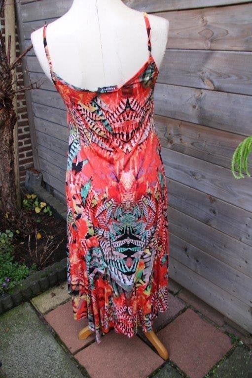 Jurk rood/ kleur Esperance mt S/M Vaste prijs, Kleding | Dames, Jurken, Esperance, Ophalen of Verzenden, Zo goed als nieuw, Knielengte