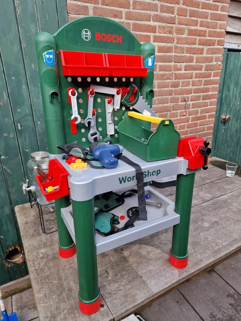 Bosch Werkbank Speelgoed met Gereedschap, Ophalen of Verzenden