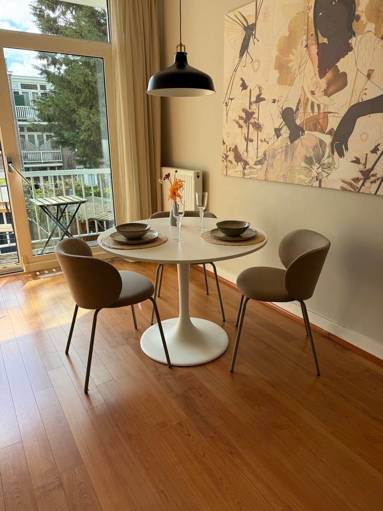 IKEA Docksta tafel, nieuw, 103 cm doorsnede, Ophalen, Kunststof, Rond, Vier personen