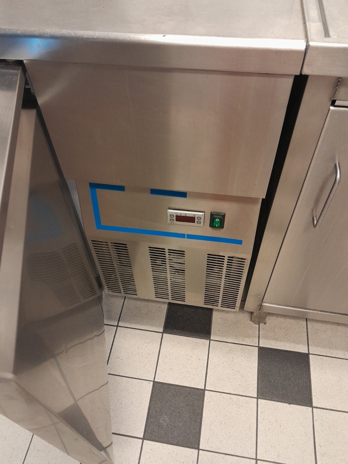 koelwerkbank 2 deurs, Huis en Inrichting, Ophalen, Gebruikt, 100 tot 150 cm, Minder dan 100 cm