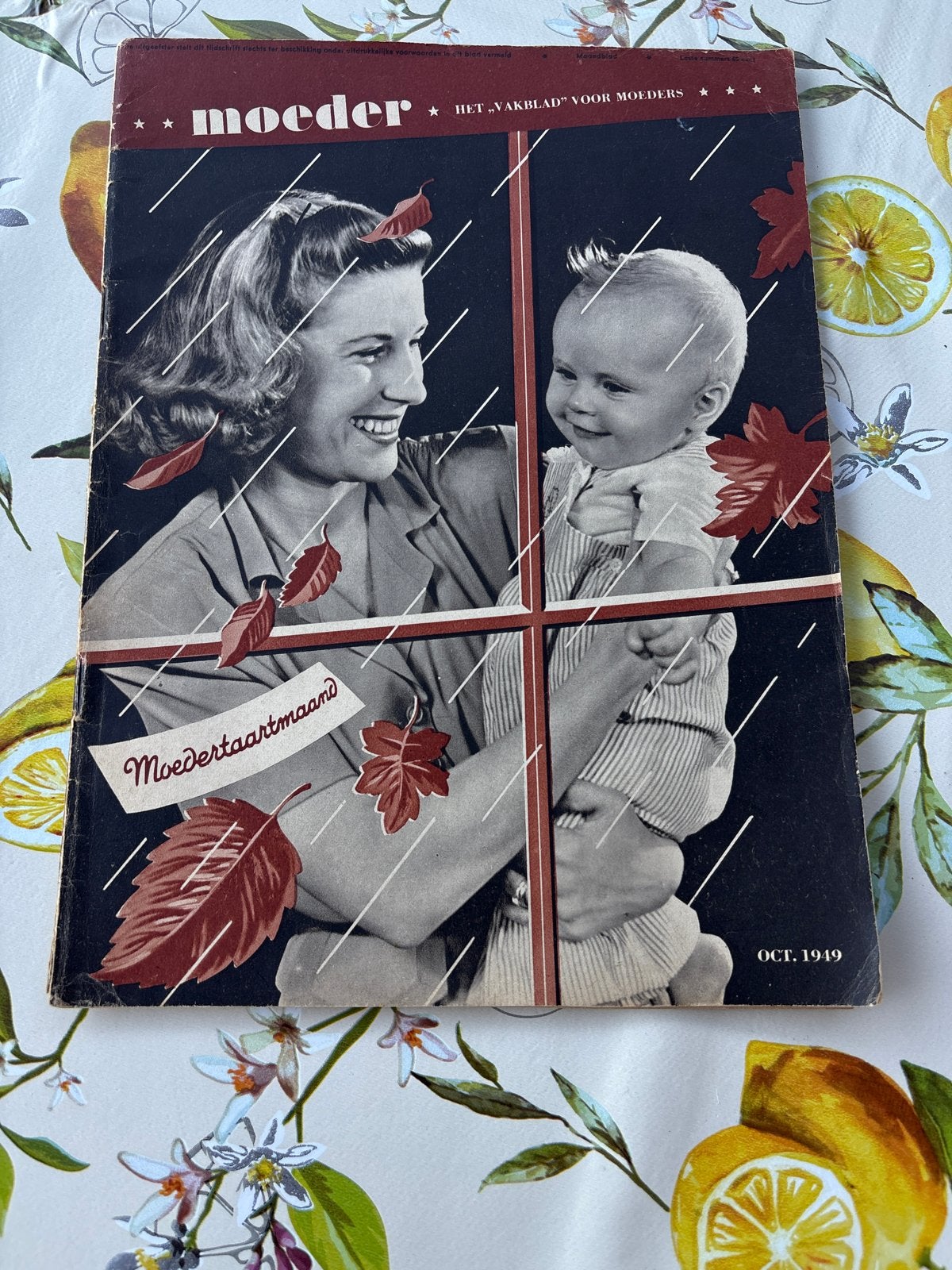 Moeder Magazine - Oktober 1949 - Vintage Tijdschrift, Boeken, Tijdschriften en Kranten, Gelezen, Overige typen, Ophalen of Verzenden