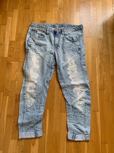Spijkerbroek GSTAR arc low boyfriend maat 28 / 32, Kleding | Dames, Blauw, Ophalen of Verzenden, W28 - W29 (confectie 36), Gedragen