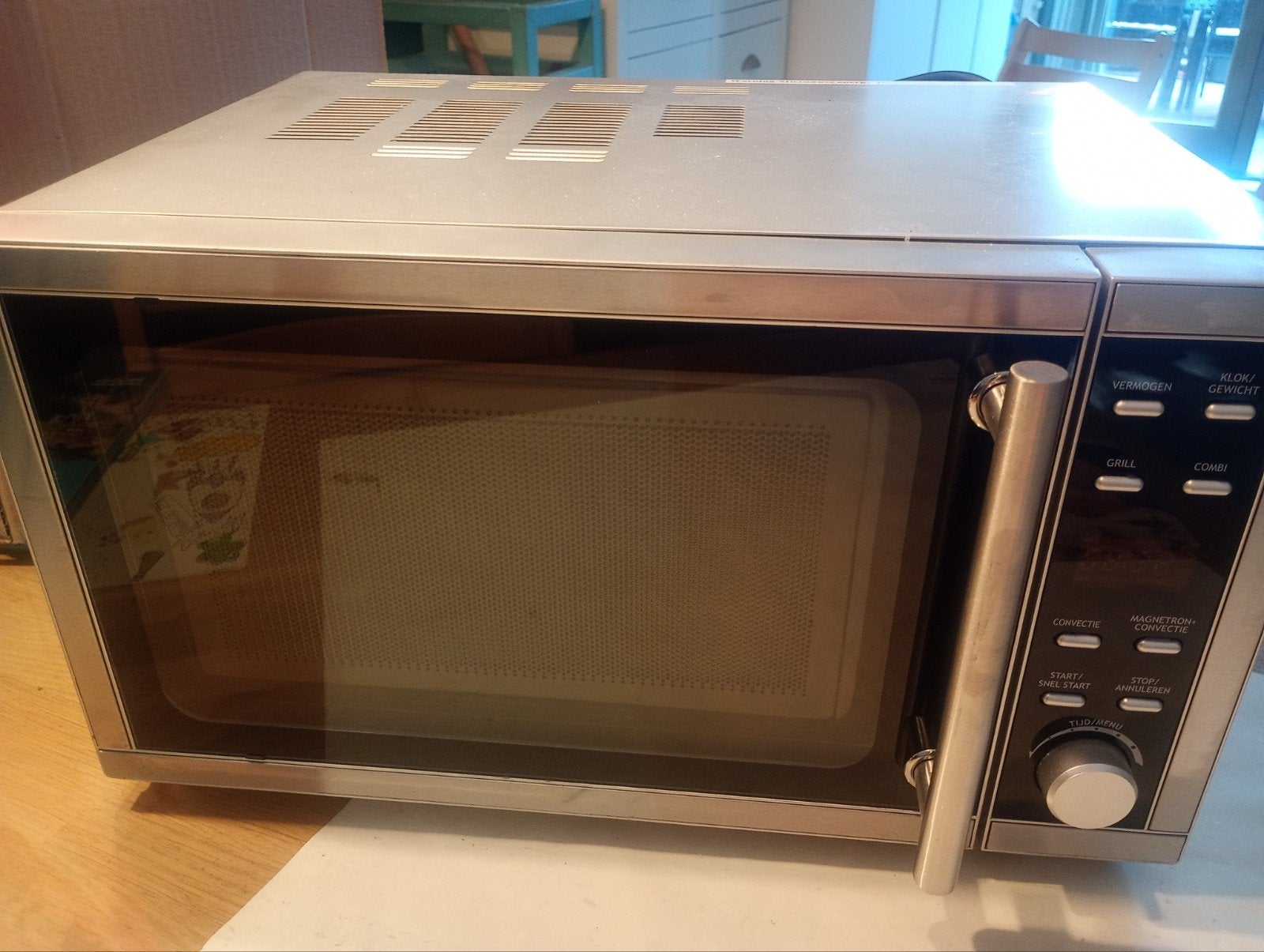 V&D Combimagnetron met Grill en Heteluchtfunctie, Witgoed en Apparatuur, Magnetrons, Ophalen, Combimagnetron, Gebruikt, Grill