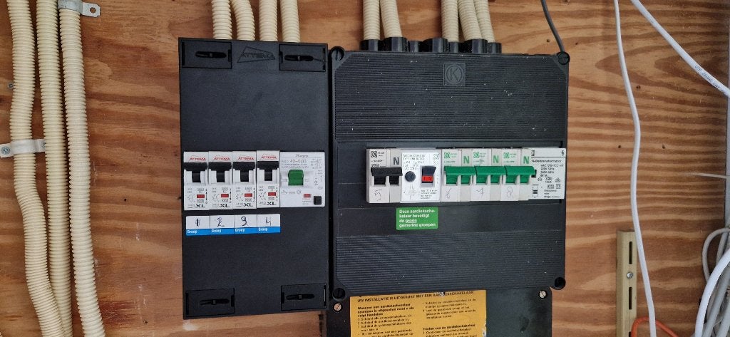 Groepenkast (2x 4 groepen), Ophalen, Gebruikt, Attema, Groepenkast