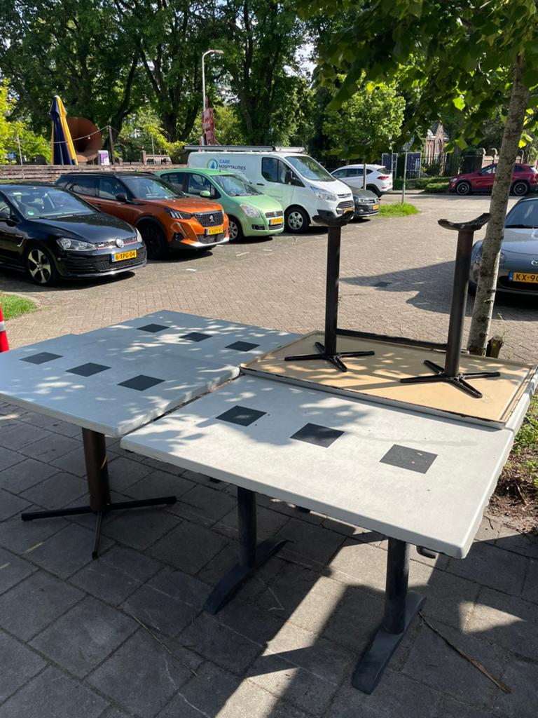 Horeca terrastafels -10€ each-, Ophalen, Gebruikt