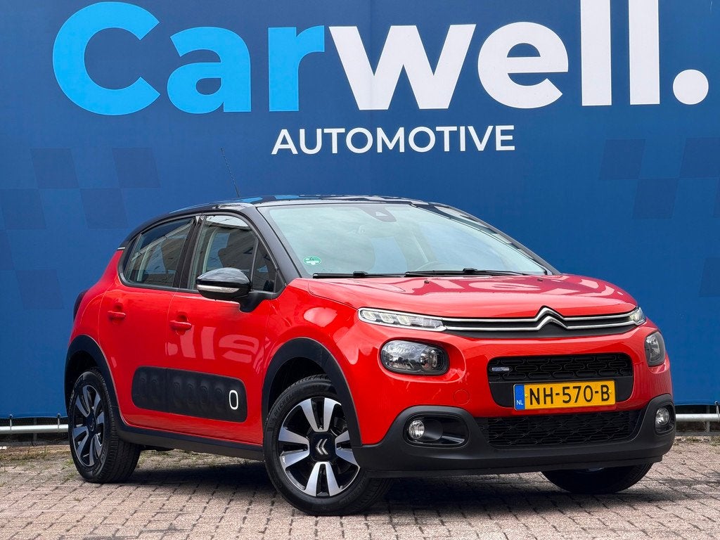 Citroen C3 1.2 PureTech Shine|2e Eigenaar|Navi|Camera|Carpla, 82 pk, 450 kg, Origineel Nederlands, Bedrijf