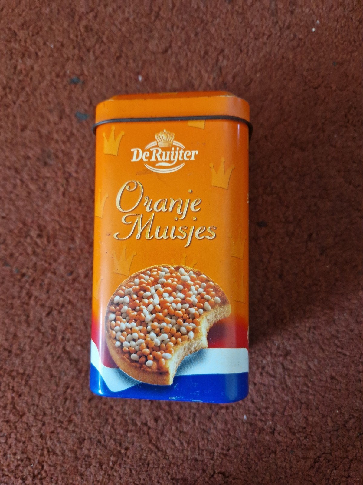 De Ruijter Oranje Muisjes blik - Vintage, Verzamelen, Blikken, Ophalen of Verzenden