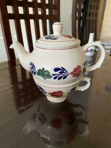 Boerenbont tea for one Boerenbond, Huis en Inrichting, Keuken | Servies, Gebruikt, Landelijk/Boerenbont, Ophalen of Verzenden