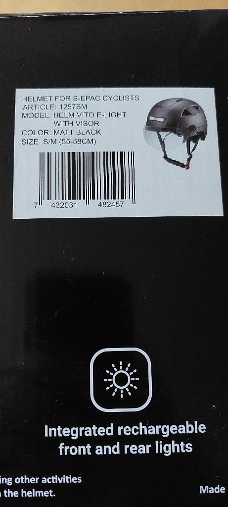 Helm voor Snorfiets/Snorbrommer (Merk Vito), Fietsen en Brommers, Fietsaccessoires | Fietshelmen, Ophalen, Zo goed als nieuw, Heer of Dame