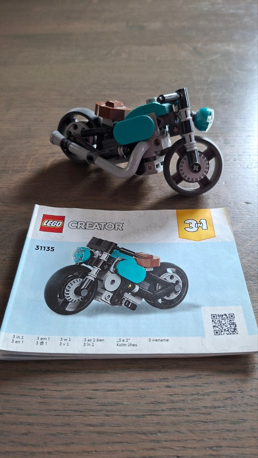 Lego klassieke motor 31135 
Creator dus 3 in 1

Bij Bol nog, Lego, Nieuw, Inclusief instructies, Ophalen of Verzenden
