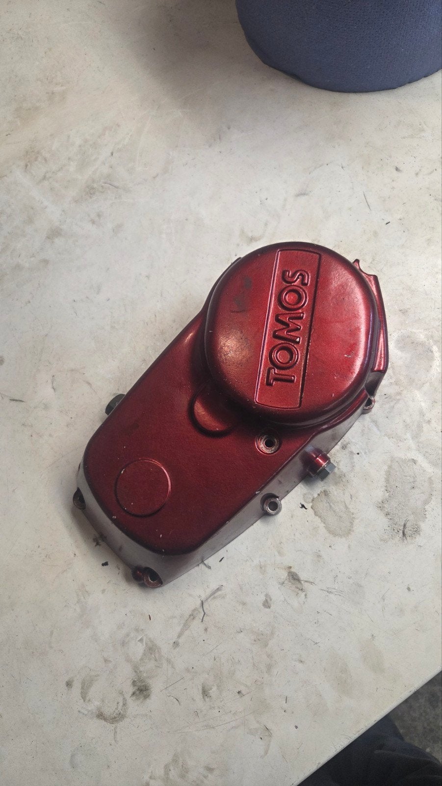 Tomos Koppelingsdeksel Rood - Gebruikt, Fietsen en Brommers, Ophalen of Verzenden, Gebruikt