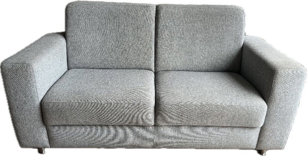 2x Pronto Wonen Napoli 2,5-zitsbank (zilvergrijs) – €200, Ophalen, Gebruikt, 150 tot 200 cm, Tweepersoons