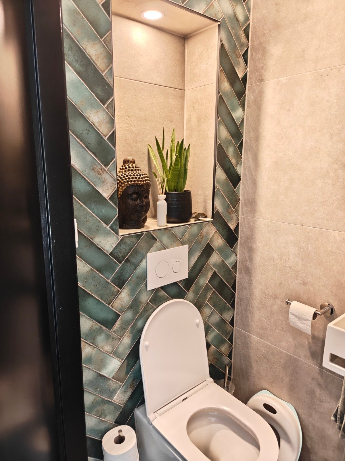 Mooie overgebleven tegels voor toilet/badkamer - 3 dozen, Ophalen, Nieuw, Keramiek, Wandtegels