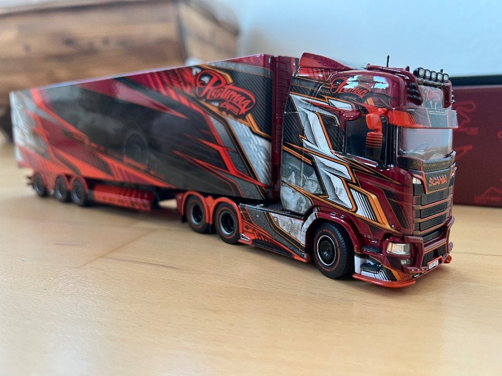 Tekno Scania Ristimaa Iceman 85092 nieuw in doos, Ophalen of Verzenden, Nieuw, Bus of Vrachtwagen, Tekno
