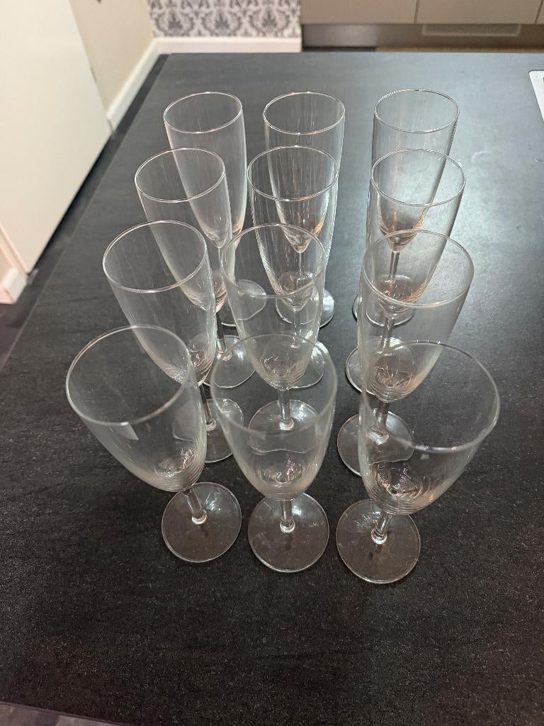 Champagne Glass Set – Elegant Glassware, Verzamelen, Glas en Borrelglaasjes, Zo goed als nieuw, Overige typen, Ophalen