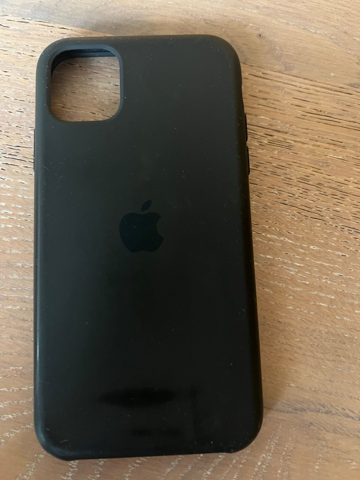 Apple iPhone 11 Leren Hoesje zwart - Perfecte Conditie, IPhone 11, Hoesje of Tasje, Ophalen of Verzenden, Zo goed als nieuw